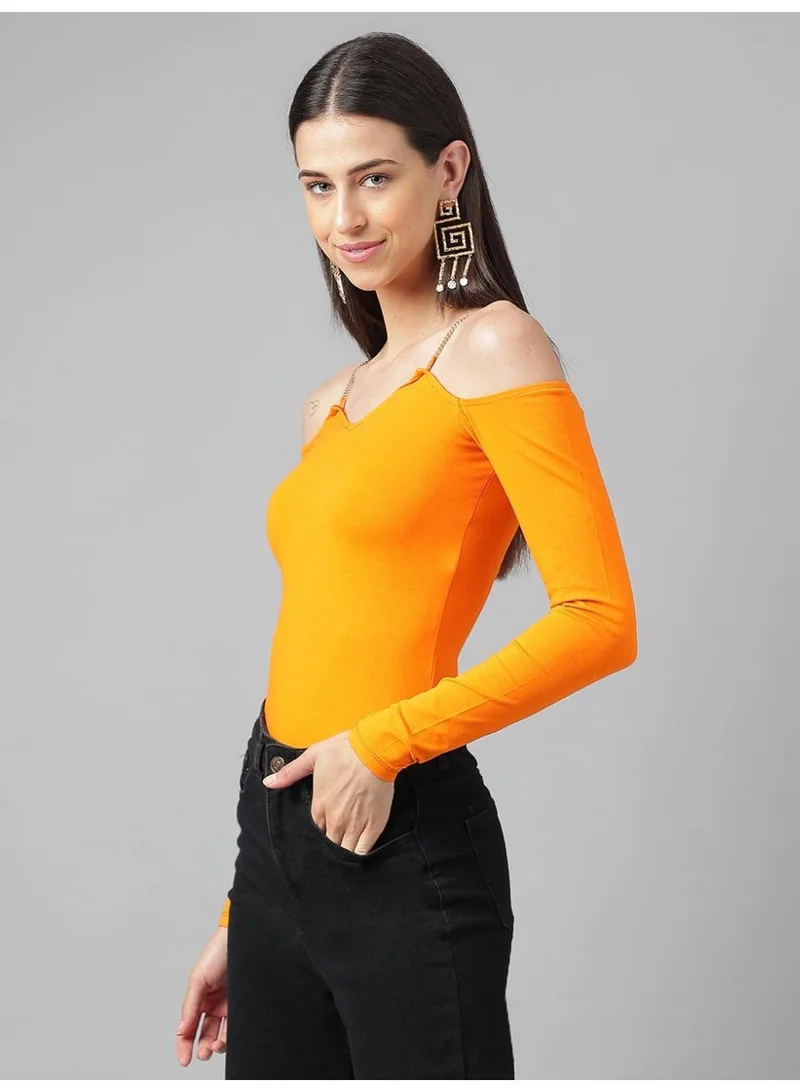 Ohsofly  Women’s Bodysuit – Stylish Comfortable Everyday Wear | Trendy Slim Fit One Piece for Casual Outfits, Layering, Office, Party & Travel Fashion for Women | Best Price UAE